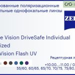 Тонированная поляризационная линза для очков Carl Zeiss Single Vision DriveSafe Individual 1.6 Polarized DuraVision Flash UV, рецептурная, Sph 10.00 — -11.00, Cyl 0.00 — 6.00