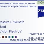 Тонированная поляризационная прогрессивная линза для очков Carl Zeiss Progressive DriveSafe 1.5 Polarized DuraVision Flash UV, Sph 5.00 — -8.00, Cyl 0.00 — 4.00