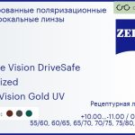 Тонированная поляризационная линза для очков Carl Zeiss Single Vision DriveSafe 1.6 Polarized DuraVision Gold UV, рецептурная, Sph 10.00 — -11.00, Cyl 0.00 — 6.00