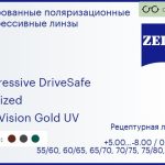 Тонированная поляризационная прогрессивная линза для очков Carl Zeiss Progressive DriveSafe 1.5 Polarized DuraVision Gold UV, Sph 5.00 — -8.00, Cyl 0.00 — 4.00