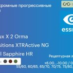 Фотохромная прогрессивная линза для очков Essilor Varilux X 2 Orma 1.5 Transitions XTRActive NG Crizal Sapphire HR, Sph 6.00 — -10.00, Cyl 0.00 — 6.00