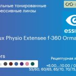 Зеркальная тонированная прогрессивная линза для очков Essilor Varilux Physio Extensee f-360 Orma 1.5 Mirrors, Sph 6.00 — -10.00, Cyl 0.00 — 6.00
