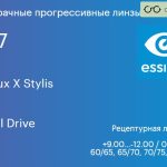 Прогрессивная линза для очков Essilor Varilux X Stylis 1.67 Crizal Drive, Sph 9.00 — -12.00, Cyl 0.00 — 6.00