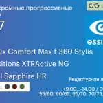 Фотохромная прогрессивная линза для очков Essilor Varilux Comfort Max f-360 Stylis 1.67 Transitions XTRActive NG Crizal Sapphire HR, Sph 9.00 — -14.00, Cyl 0.00 — 6.00