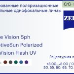 Тонированная поляризационная линза для очков Carl Zeiss Single Vision Sph 1.5 AdaptiveSun Polarized DuraVision Flash UV, рецептурная, Sph 8.00 — -8.00, Cyl 0.00 — 4.00