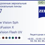 Фотохромная линза для очков Carl Zeiss Single Vision Sph 1.67 PhotoFusion X DuraVision Flash UV, рецептурная, Sph 8.00 — -12.00, Cyl 0.00 — 6.00