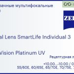 Линза для очков с поддержкой аккомодации Carl Zeiss Digital Lens SmartLife Individual 3 1.6 DuraVision Platinum UV, рецептурная, Sph 10.00 — -10.00, Cyl 0.00 — 6.00