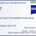 Линза для очков Carl Zeiss Single Vision DriveSafe Individual 1.67 DuraVision Sun UV, рецептурная, Sph 10.00 — -17.00, Cyl 0.00 — 6.00