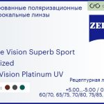 Тонированная поляризационная линза для очков Carl Zeiss Single Vision Superb Sport 1.5 Polarized DuraVision Platinum UV, рецептурная, Sph 5.00 — -5.00, Cyl 0.00 — 4.00