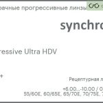 Прогрессивная линза для очков Synchrony by Carl Zeiss Progressive Ultra HDV 1.5 HMC+, Sph 6.00 — -10.00, Cyl 0.00 — 6.00