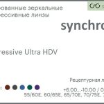Тонированная зеркальная прогрессивная линза для очков Synchrony by Carl Zeiss Progressive Ultra HDV 1.5 Flash, Sph 6.00 — -10.00, Cyl 0.00 — 6.00