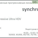 Прогрессивная линза для очков Synchrony by Carl Zeiss Progressive Ultra HDV 1.6 HMC+, Sph 6.00 — -12.00, Cyl 0.00 — 6.00