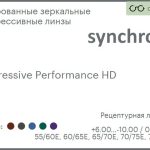 Тонированная зеркальная прогрессивная линза для очков Synchrony by Carl Zeiss Progressive Performance HD 1.5 Flash, Sph 6.00 — -10.00, Cyl 0.00 — 6.00