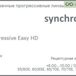 Прогрессивная линза для очков Synchrony by Carl Zeiss Progressive Easy HD 1.5 HMC+, Sph 6.00 — -10.00, Cyl 0.00 — 6.00