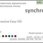Тонированная зеркальная прогрессивная линза для очков Synchrony by Carl Zeiss Progressive Easy HD 1.5 Mirror, Sph 6.00 — -10.00, Cyl 0.00 — 6.00
