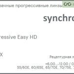 Прогрессивная линза для очков Synchrony by Carl Zeiss Progressive Easy HD 1.6 HMCX, Sph 6.00 — -12.00, Cyl 0.00 — 6.00