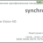 Линза для очков Synchrony by Carl Zeiss Single Vision HD 1.5 HMC, рецептурная, Sph 10.00 — -12.00, Cyl 0.00 — 6.00