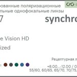 Тонированная поляризационная зеркальная линза для очков Synchrony by Carl Zeiss Single Vision HD 1.67 Polarized Flash, рецептурная, Sph 8.00 — -12.00, Cyl 0.00 — 6.00