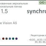 Тонированная зеркальная линза для очков Synchrony by Carl Zeiss Single Vision AS 1.5 AS Flash, рецептурная, Sph 9.00 — -8.00, Cyl 0.00 — 4.00