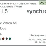 Тонированная поляризационная линза для очков Synchrony by Carl Zeiss Single Vision AS 1.5 AS Polarized HMCX, рецептурная, Sph 6.00 — -8.00, Cyl 0.00 — 4.00
