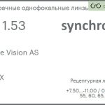 Линза для очков Synchrony by Carl Zeiss Single Vision AS 1.53 AS HMCX, рецептурная, Sph 7.50 — -11.00, Cyl 0.00 — 6.00