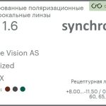 Тонированная поляризационная линза для очков Synchrony by Carl Zeiss Single Vision AS 1.6 AS Polarized HMCX, рецептурная, Sph 8.00 — -11.50, Cyl 0.00 — 6.00