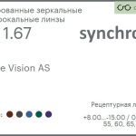 Тонированная зеркальная линза для очков Synchrony by Carl Zeiss Single Vision AS 1.67 AS Flash, рецептурная, Sph 8.00 — -15.00, Cyl 0.00 — 6.00