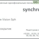 Линза для очков Synchrony by Carl Zeiss Single Vision Sph 1.5 Без покрытия, рецептурная, Sph 10.50 — -10.75, Cyl 0.00 — 5.00