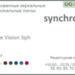 Тонированная зеркальная линза для очков Synchrony by Carl Zeiss Single Vision Sph 1.5 Mirror, рецептурная, Sph 10.50 — -10.75, Cyl 0.00 — 5.00