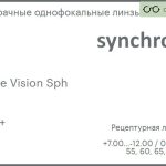 Линза для очков Synchrony by Carl Zeiss Single Vision Sph 1.6 HMC+, рецептурная, Sph 7.00 — -12.00, Cyl 0.00 — 6.00