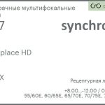 Офисная линза для очков Synchrony by Carl Zeiss Workplace HD 1.67 HMCX, рецептурная, Sph 8.00 — -12.00, Cyl 0.00 — 6.00