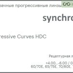Прогрессивная линза для очков Synchrony by Carl Zeiss Progressive Curves HDC 1.5 Sun, Sph 4.00 — -6.00, Cyl 0.00 — 4.00
