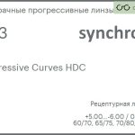 Прогрессивная линза для очков Synchrony by Carl Zeiss Progressive Curves HDC 1.53 Hard, Sph 5.00 — -6.00, Cyl 0.00 — 4.00