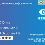 Фотохромная линза для очков Essilor F-360 Orma 1.5 Transitions Gen S Crizal Sapphire HR, рецептурная, Sph 10.00 — -12.00, Cyl 0.00 — 6.00