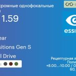 Фотохромная линза для очков из поликарбоната Essilor Airwear 1.59 AS Transitions Gen S Crizal Drive, рецептурная, Sph 8.00 — -10.00, Cyl 0.00 — 6.00