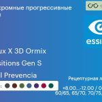Фотохромная прогрессивная линза для очков Essilor Varilux X 3D Ormix 1.6 Transitions Gen S Crizal Prevencia, Sph 8.00 — -12.00, Cyl 0.00 — 6.00