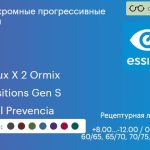 Фотохромная прогрессивная линза для очков Essilor Varilux X 2 Ormix 1.6 Transitions Gen S Crizal Prevencia, Sph 8.00 — -12.00, Cyl 0.00 — 6.00