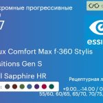 Фотохромная прогрессивная линза для очков Essilor Varilux Comfort Max f-360 Stylis 1.67 Transitions Gen S Crizal Sapphire HR, Sph 9.00 — -14.00, Cyl 0.00 — 6.00
