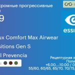Фотохромная прогрессивная линза для очков из поликарбоната Essilor Varilux Comfort Max Airwear 1.59 Transitions Gen S Crizal Prevencia, Sph 6.00 — -10.00, Cyl 0.00 — 6.00