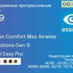 Фотохромная прогрессивная линза для очков из поликарбоната Essilor Varilux Comfort Max Airwear 1.59 Transitions Gen S Crizal Easy Pro, Sph 6.00 — -10.00, Cyl 0.00 — 6.00