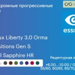Фотохромная прогрессивная линза для очков Essilor Varilux Liberty 3.0 Orma 1.5 Transitions Gen S Crizal Sapphire HR, Sph 6.00 — -10.00, Cyl 0.00 — 6.00