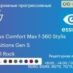 Фотохромная прогрессивная линза для очков Essilor Varilux Comfort Max f-360 Stylis 1.67 Transitions Gen S Crizal Rock, Sph 9.00 — -14.00, Cyl 0.00 — 6.00