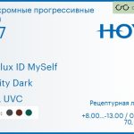 Фотохромная прогрессивная линза для очков Hoya Hoyalux ID MySelf 1.67 Sensity Dark HVLL UVC, Sph 8.00 — -13.00, Cyl 0.00 — 6.00