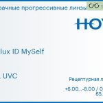 Прогрессивная линза для очков Hoya Hoyalux ID MySelf 1.5 HVLL UVC, Sph 6.00 — -8.00, Cyl 0.00 — 6.00