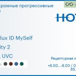Фотохромная прогрессивная линза для очков Hoya Hoyalux ID MySelf 1.5 Sensity 2 HVLL UVC, Sph 6.00 — -8.00, Cyl 0.00 — 6.00