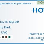 Фотохромная прогрессивная линза для очков Hoya Hoyalux ID MySelf 1.5 Sensity Dark HVLL UVC, Sph 6.00 — -8.00, Cyl 0.00 — 6.00