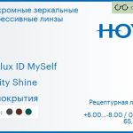 Фотохромная зеркальная прогрессивная линза для очков Hoya Hoyalux ID MySelf 1.5 Sensity Shine без покрытия, Sph 6.00 — -8.00, Cyl 0.00 — 6.00