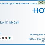 Зеркальная прогрессивная линза для очков Hoya Hoyalux ID MySelf 1.5 Mirror, Sph 6.00 — -8.00, Cyl 0.00 — 6.00