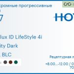 Фотохромная прогрессивная линза для очков Hoya Hoyalux ID LifeStyle 4i 1.67 Sensity Dark HVLL BLC, Sph 8.00 — -12.00, Cyl 0.00 — 6.00