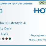 Фотохромная прогрессивная линза для очков Hoya Hoyalux ID LifeStyle 4i 1.53 Sensity Dark HVLL UVC, Sph 6.00 — -8.00, Cyl 0.00 — 6.00